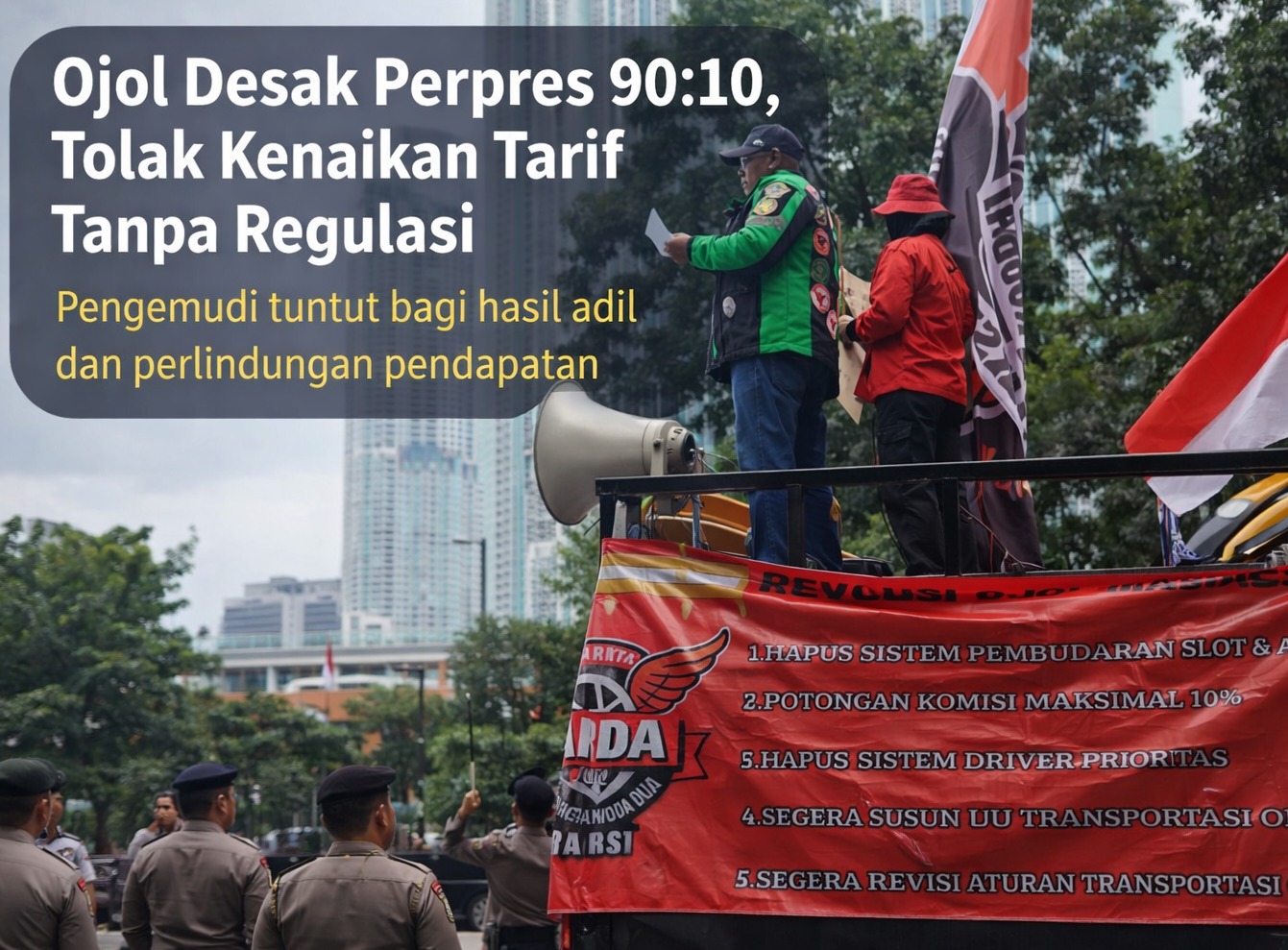 Ojol Menunggu Negara Hadir: Desakan Skema 90:10 dan Tarik-Ulur Perlindungan Pengemudi